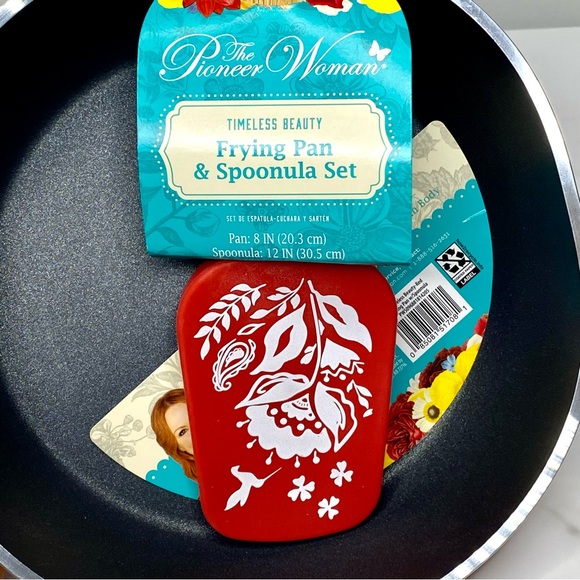 Nonstick Red Frying Pan & Spoonula Set - Picture 5 of 10